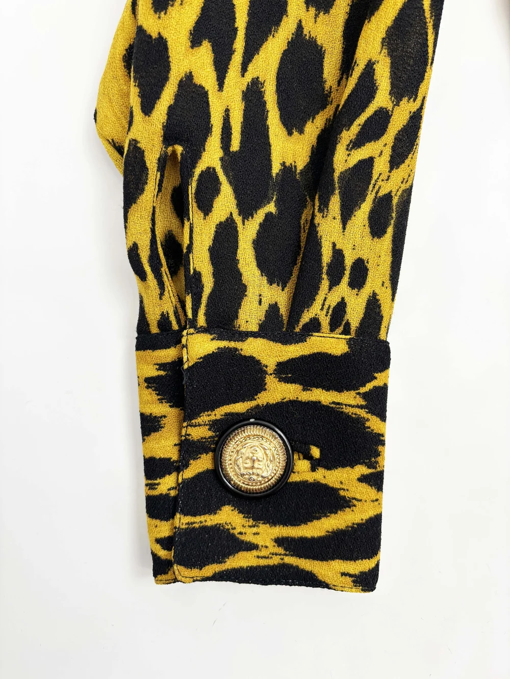 Gianni Versace S/S 1992 leopard print shirt — JAMES VELORIA